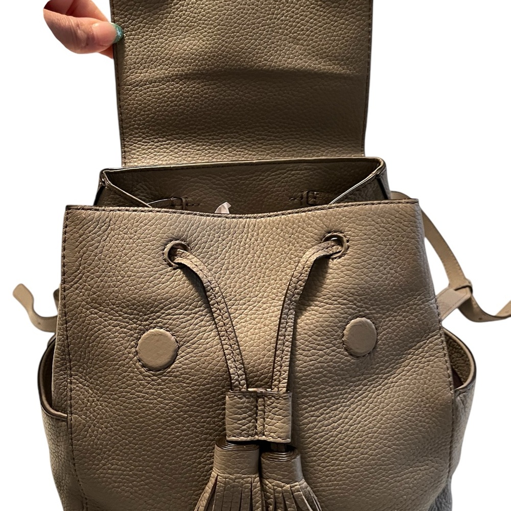 Tory Burch Tan Leather Backpack - Picture 8 of 13